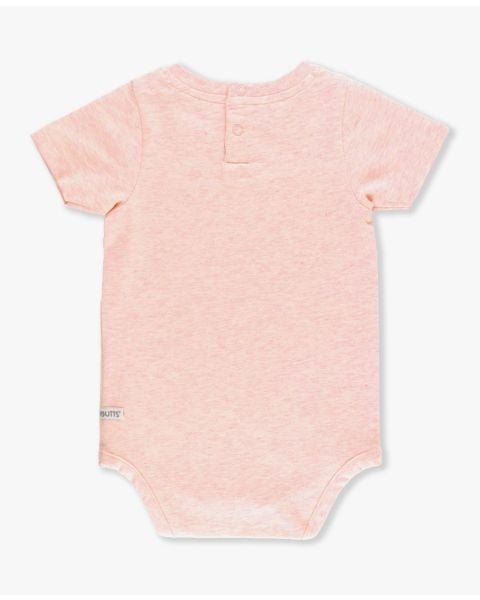 Pale Pink Short Sleeve Pocket Bodysuit
