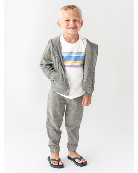 Gray Melange Terry Knit Hoodie