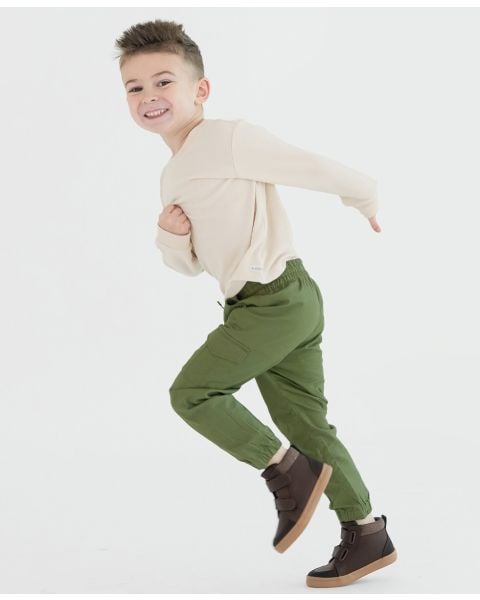 Dusty Olive Slim Cargo Joggers