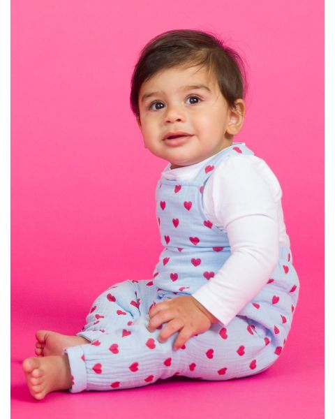 Steal Your Heart Cotton Gauze Overall Jumpsuit