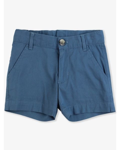 Indigo Stretch Chino Shorts