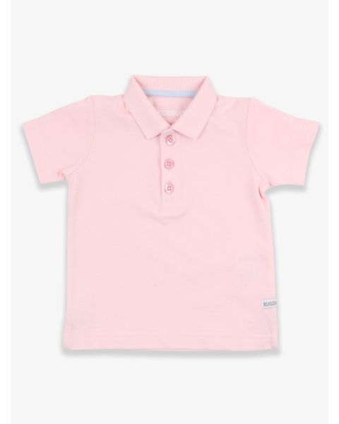 Pink Pique Short Sleeve Polo Shirt