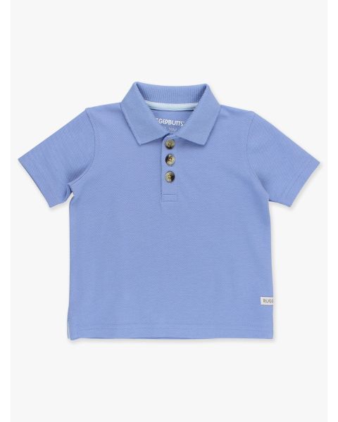 Periwinkle Blue Pique Short Sleeve Polo Shirt