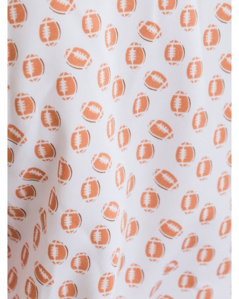 Football Frenzy Knit Short Sleeve Performance Polo