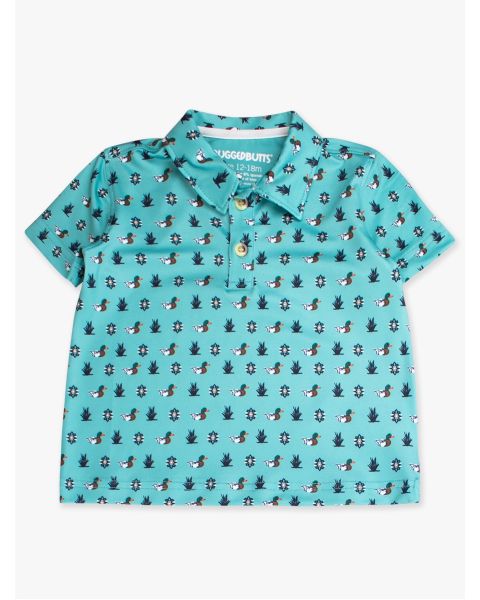 Dapper Ducks Knit Short Sleeve Performance Polo