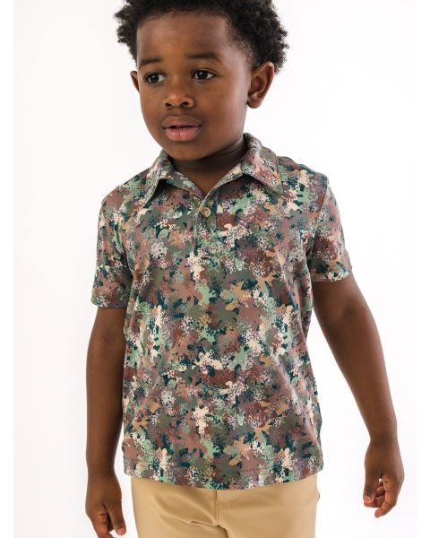 Classic Camo Knit Short Sleeve Performance Polo