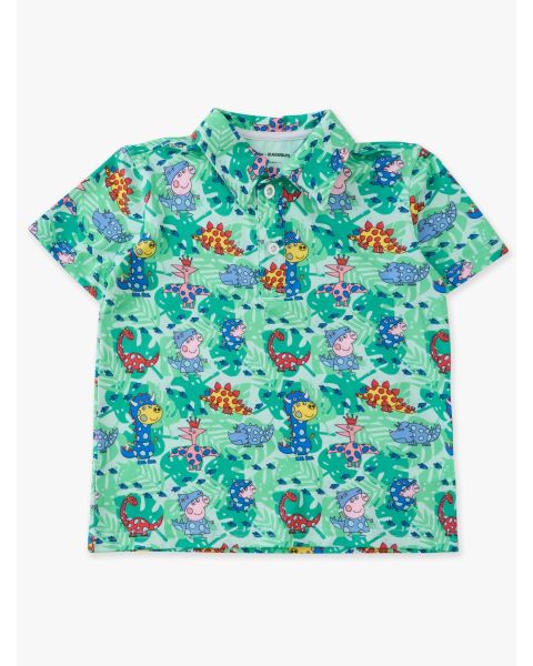 Dinosaur Peppa Pig & Friends Knit Short Sleeve Performance Polo