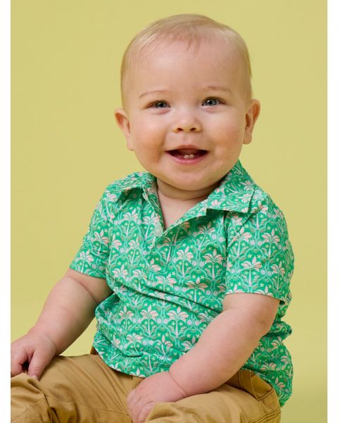Tiny Coconut Cabana Knit Short Sleeve Performance Polo