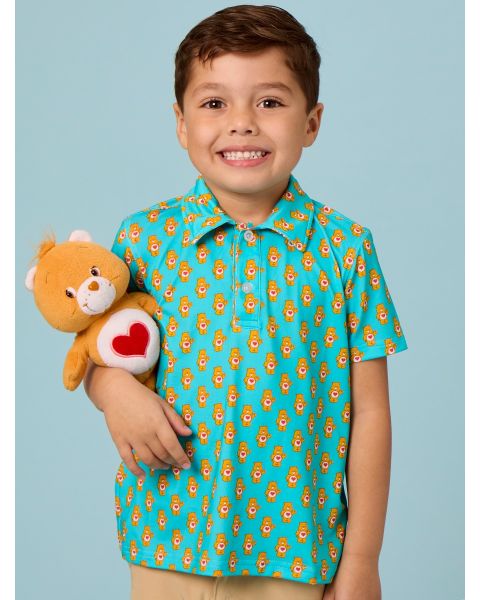 Tender Heart Care Bears Knit Short Sleeve Performance Polo
