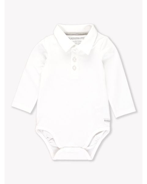White Knit Polo Bodysuit