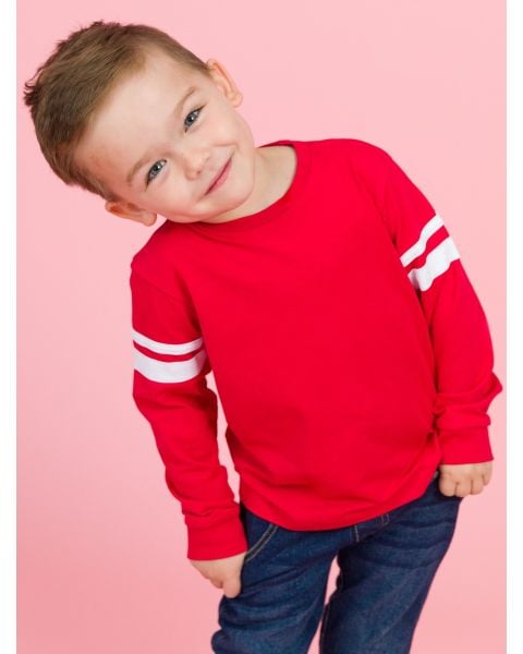 Red Racing Stripe Long Sleeve Shirt