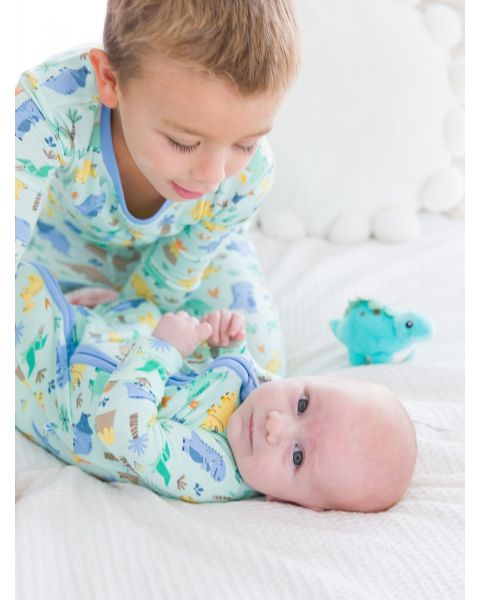 Dino-mite Dude One Piece Footie Pajama, Bamboo Viscose
