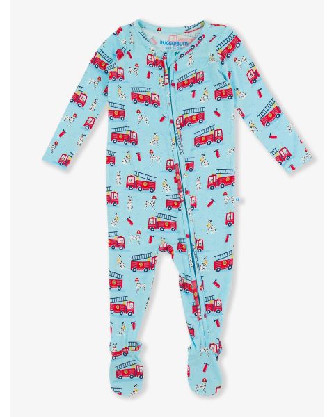Paws To The Rescue One Piece Footie Pajama, Bamboo Viscose