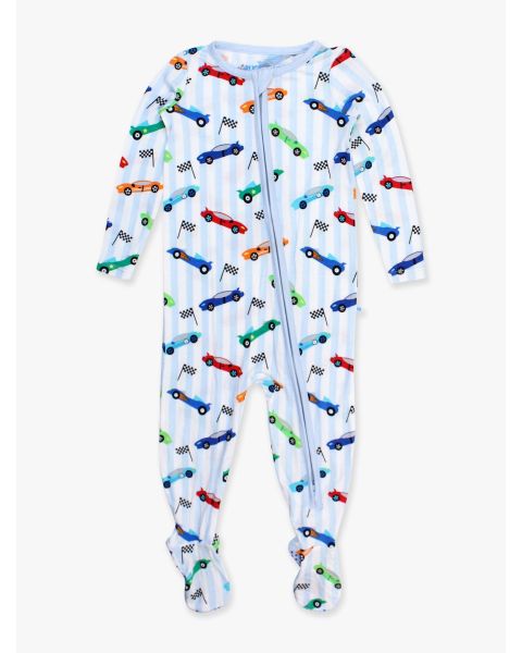 Let's Roll One Piece Footie Pajama, Bamboo Viscose