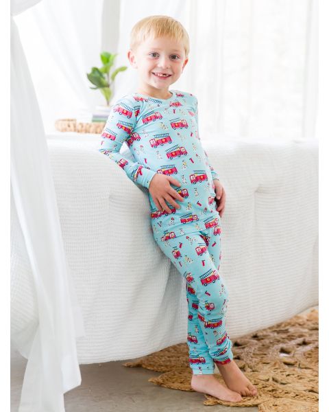 Paws To The Rescue Long Sleeve Pajama Set, Bamboo Viscose