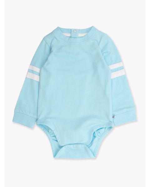 Blue Breeze Racing Stripe Long Sleeve Bodysuit