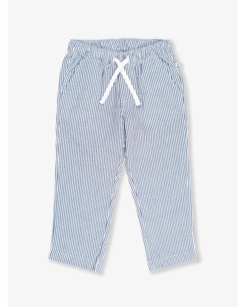 Classic Blue Seersucker Pull-on Pants