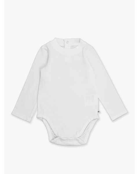 White Long Sleeve Basic Bodysuit