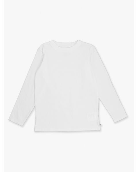 White Long Sleeve Basic Tee