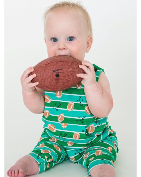 Tackles & Touchdowns Knit Longall Pocket Romper