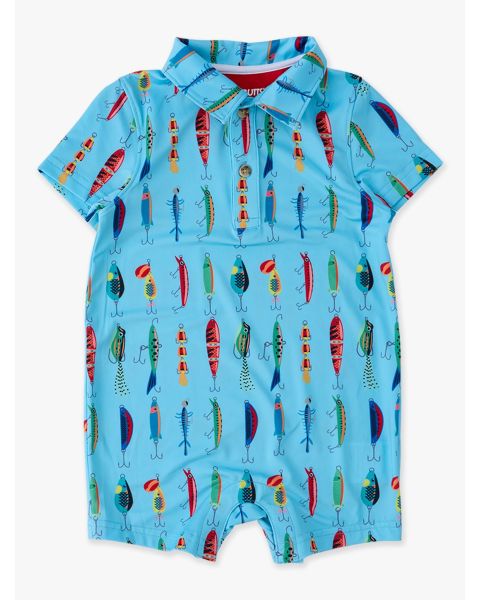 Gone Fishin Performance Polo Romper