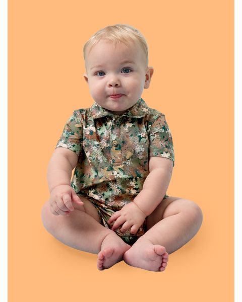 Classic Camo Performance Polo Romper