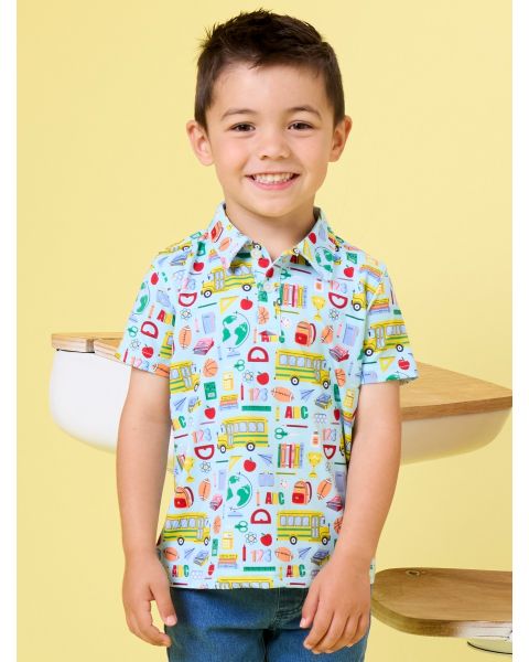 Classroom Crew Knit Short Sleeve Performance Polo