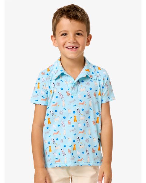 Tiny Puppy Playtime Knit Short Sleeve Performance Polo