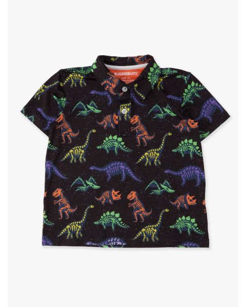 Prehistoric Pals Knit Short Sleeve Performance Polo
