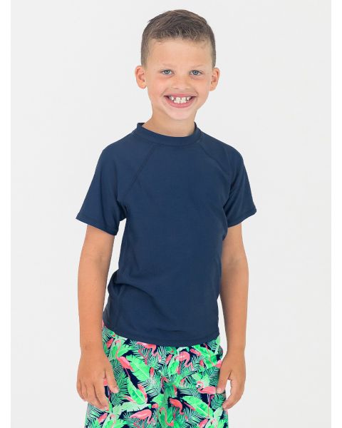 Navy Short Sleeve Rash Guard