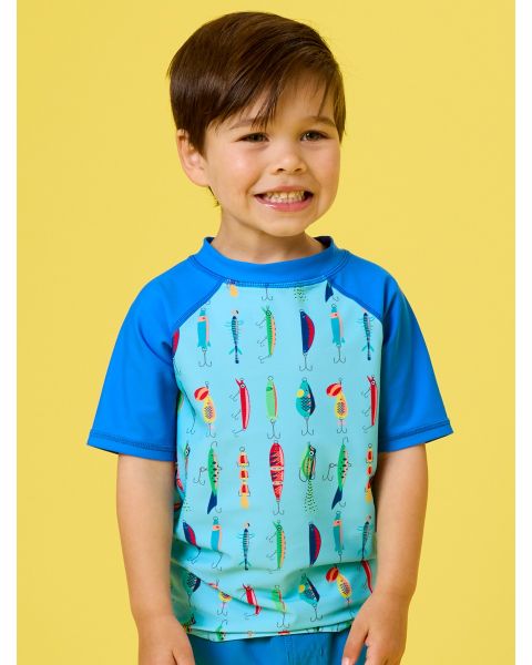 Gone Fishin Short Sleeve Rash Guard