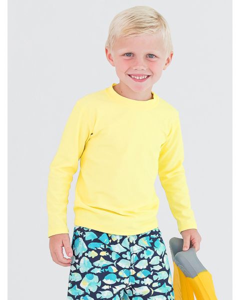 Banana Long Sleeve Logo Rash Guard