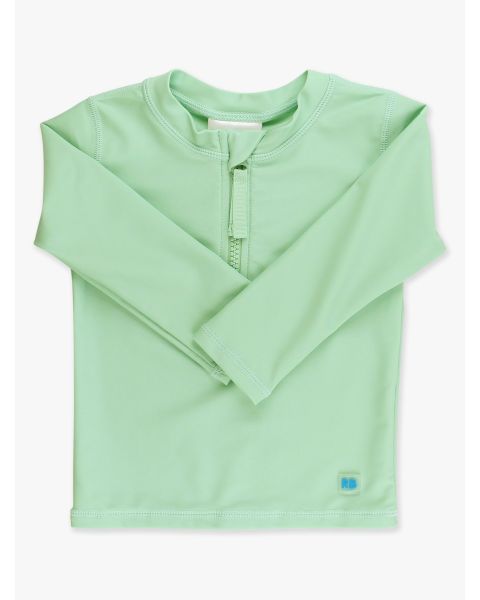 Sage Long Sleeve Zipper Rash Guard