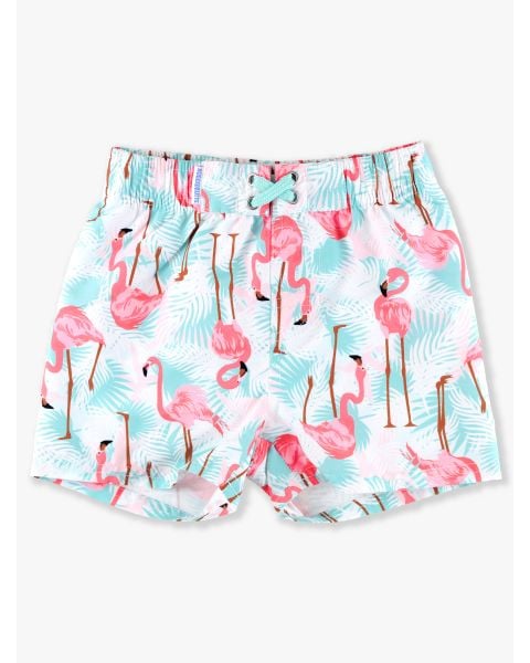 Vibrant Flamingo Swim Trunks - 5