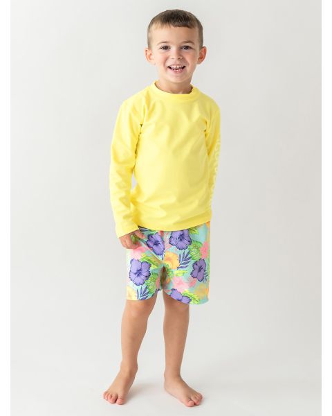 Aloha Blossoms Swim Trunks