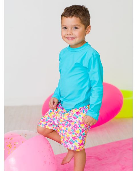 Vibrant Neon Swim Trunks