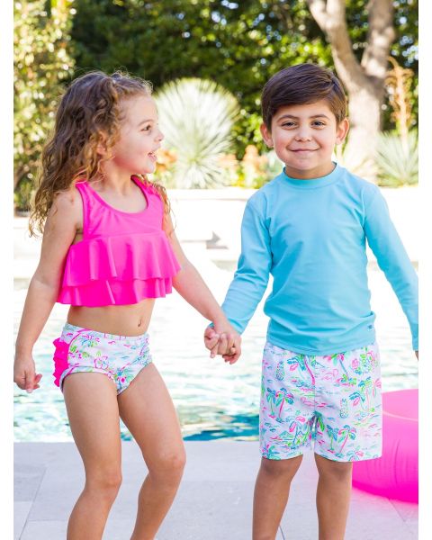Tropical Resort Swim Trunks
