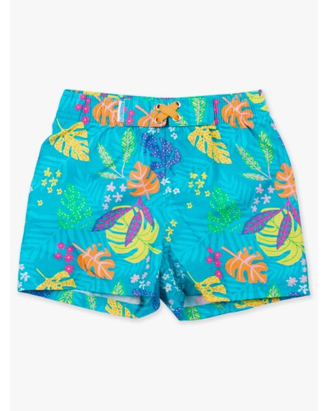 Neon Tiki Vibes Swim Trunks