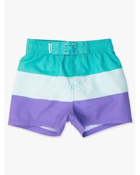 Marine Color Block Swim Trunks