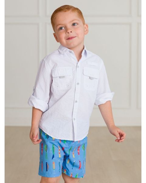 Gone Fishin' Swim Trunks