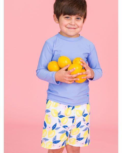 Lemon Capri Swim Trunks