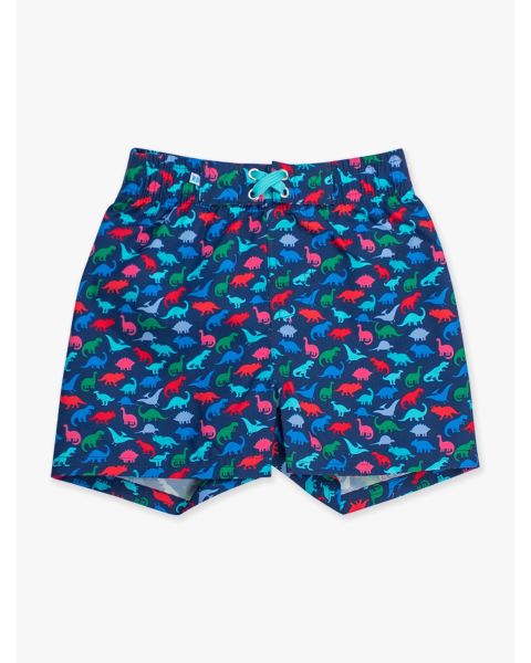 Navy Dino Roar Swim Trunks