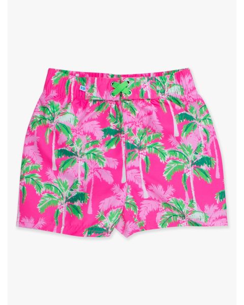 Neon Palm Paradise Swim Trunks