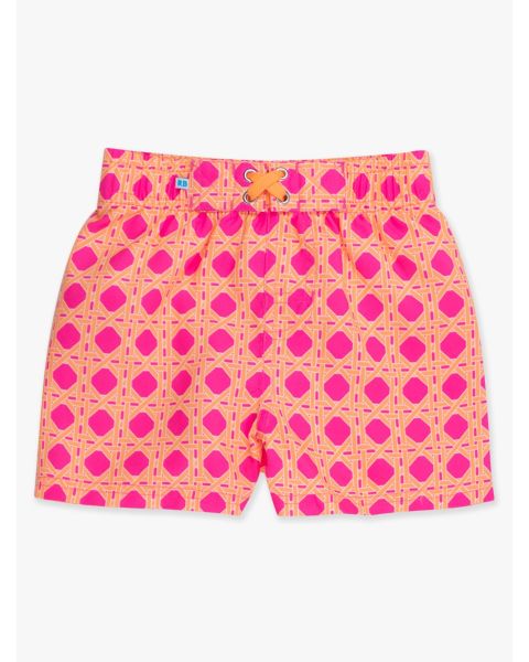 Neon Sherbet Cane Swim Trunks