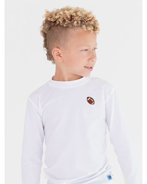 White Long Sleeve Rash Guard