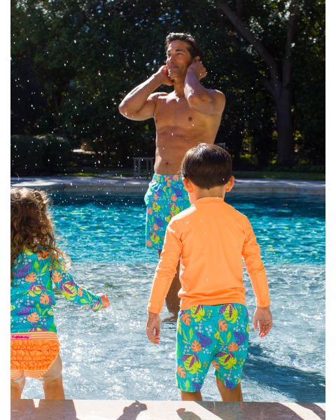 Neon Orange Long Sleeve Rash Guard