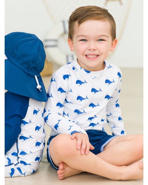 Whale Friends Long Sleeve Rash Guard