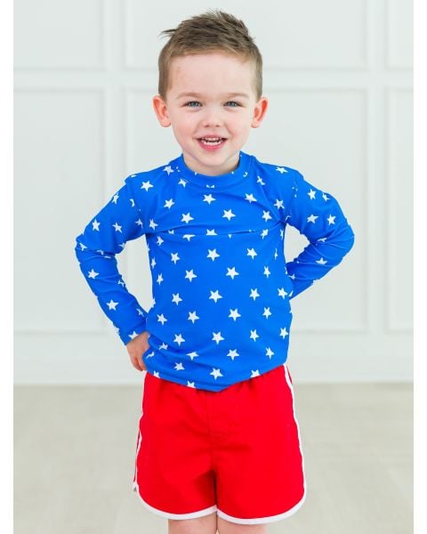 Blue Star Long Sleeve Rash Guard