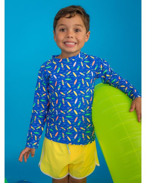 Neon Yellow Performance Hybrid Dolphin Hem Swim Trunks