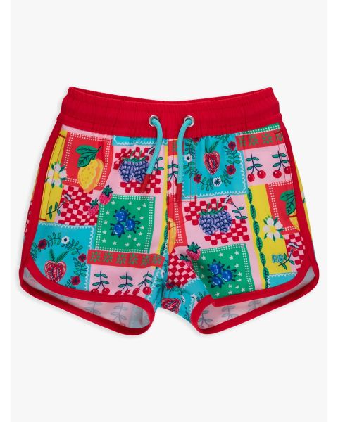 Picnic Party Performance Hybrid Dolphin Hem Swim Trunks